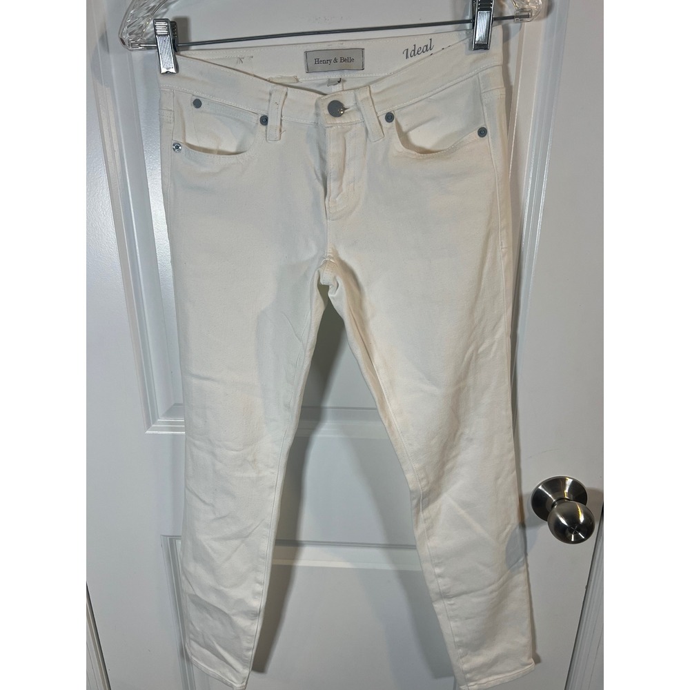 Henry‎ & Belle Womens Skinny Jeans Ideal White Size 25